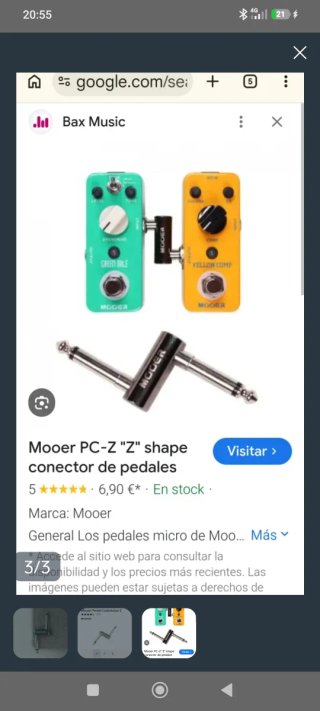 Mooer Conector Z patch para pedales 2x5€