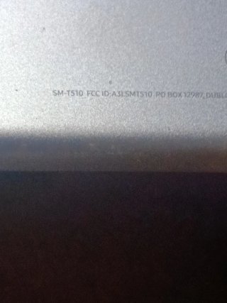 Tablet Samsung Negra y Verde