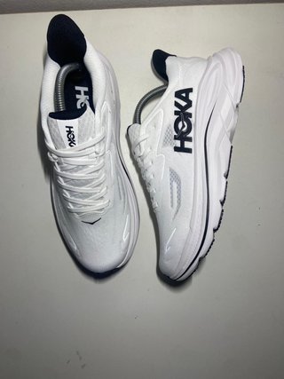 Hoka Clifton 10 Zapatillas Running Blancas Negras