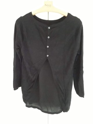 Sfera. Jersey tejido combinado. Talla S.