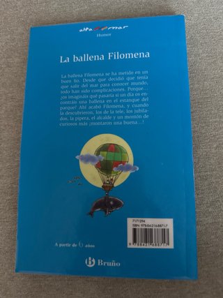 La ballena Filomena, Educación Primaria, 1 cicl...