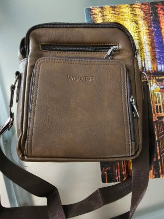 Bolsa Tiracolo Masculina Weixier Marrom