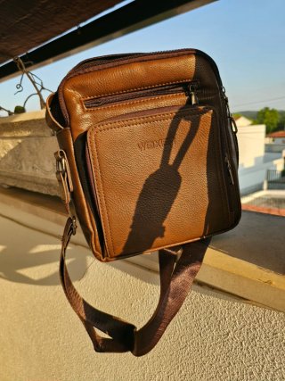 Bolsa Tiracolo Masculina Weixier Marrom