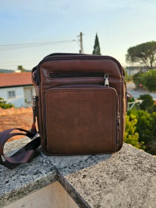 Bolsa Tiracolo Masculina Weixier Marrom