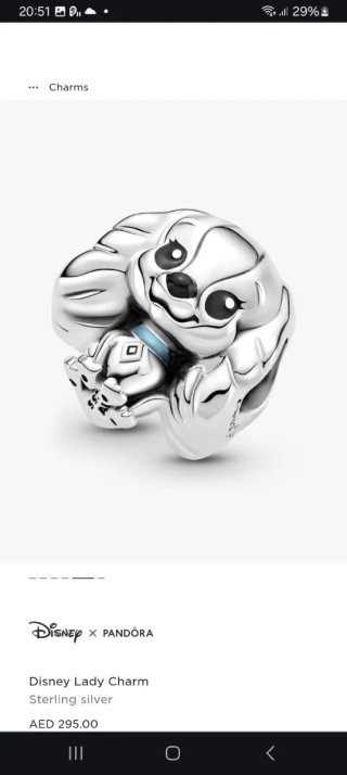 Charm Pandora × Disney Dama