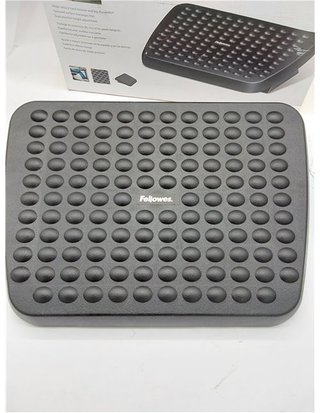 Reposapiés Ergonómico Fellowes para Oficina - Ajustable en Altura - con Superficie de Masaje Antideslizante - Alivia Tensión y Mejo