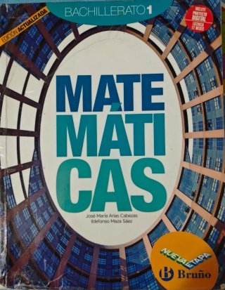 Matemáticas 1 Bachillerato Nueva etapa Bruño Ed...