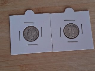 Lote 8 Monedas Mercury Dime USA