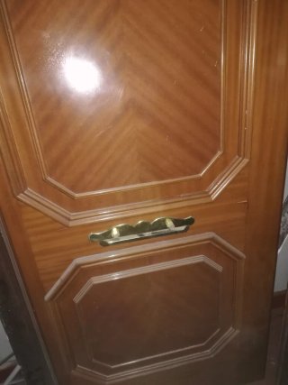 Puerta blindada madera con marco