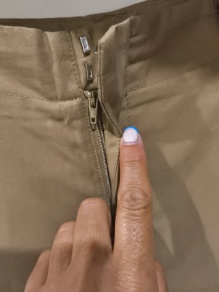 Pantalón ancho Mango camel