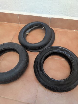Ruedas y cámaras patinete eléctrico