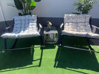 Nueva Silla Mecedora Tumbona Beige.