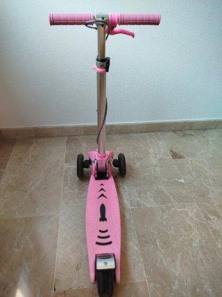 Patinete Regulable con luces 4-8 años