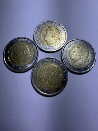 Lote 4 Monedas 2€ Rey Felipe VI