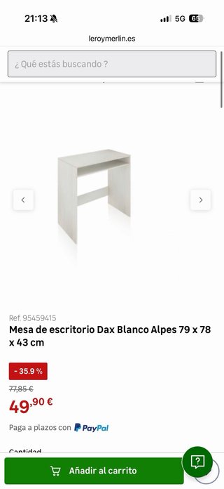 Mesa Escritorio Dax Blanco urge vender por mudanza