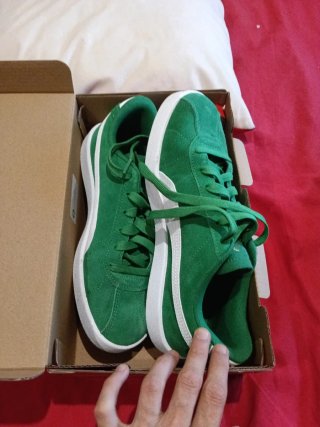 Zapatillas Puma Verdes y Blancas