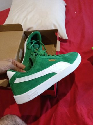 Zapatillas Puma Verdes y Blancas