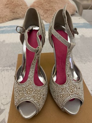 Zapatos NAROTTI Novia Tacon Plataforma Perlas Tall