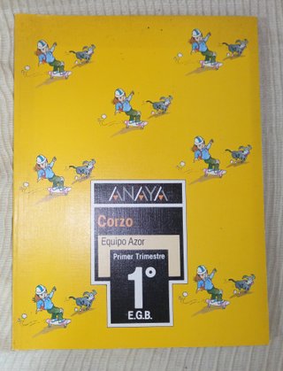 Libros de texto de EGB Anaya trimestre 1989