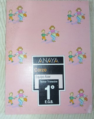 Libros de texto de EGB Anaya trimestre 1989