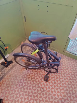 Bicicleta Plegable Btwin Morada