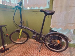 Bicicleta Plegable Btwin Morada