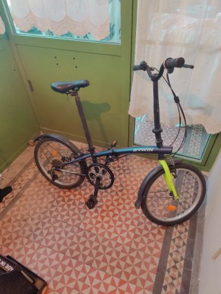 Bicicleta Plegable Btwin Morada