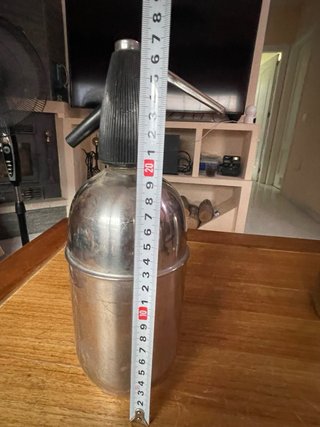 Sifón antiguo recargable Vintage Acero