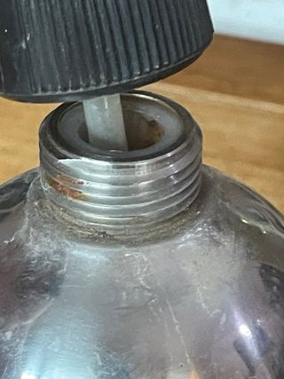 Sifón antiguo recargable Vintage Acero