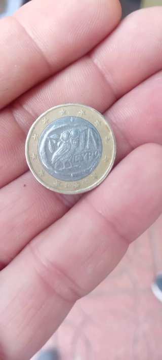 Moneda Griega Búho Suerte 2002.  De Gran Valor