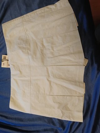 Falda pantalón Zara beige