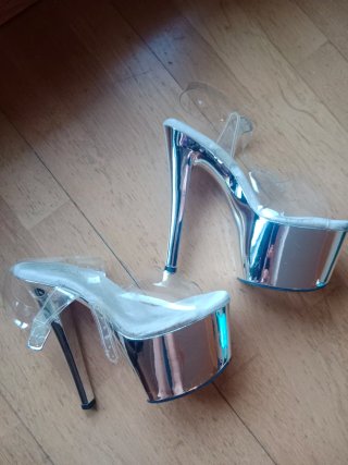 Pleasers base plateada 16.5 cm