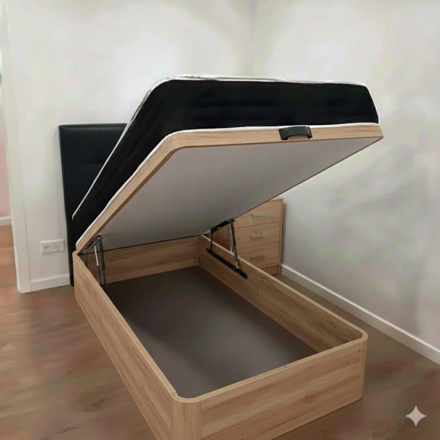 Cama canapé con colchón líquidacion 90×190