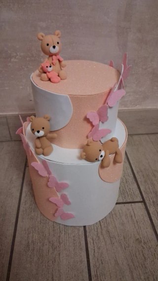 Torta scenografica nascita orsetti