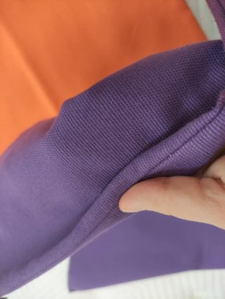 Fundas de cojín x2 naranja y morada