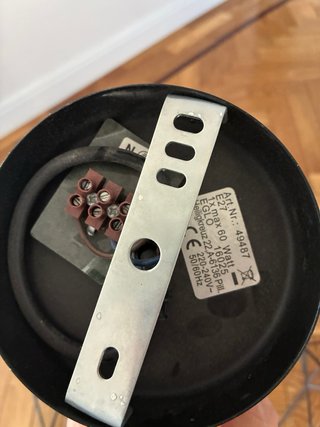 Lámpara de techo geométrica negra