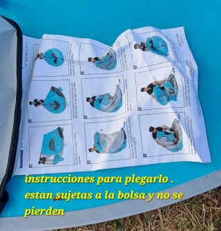 Tienda Iglú Playa 3 Plazas Azul grande OPORTUNIDAD