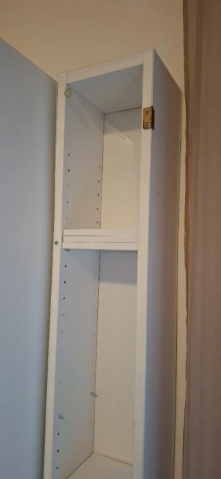 Mueble CD's Blanco Ikea con metacrilato protector