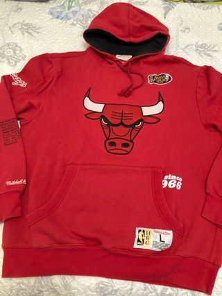 Sudadera Mitchell & Ness Chicago Bulls Roja Talla