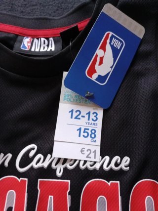 Conjunto Chicago Bulls NBA Negro y Rojo