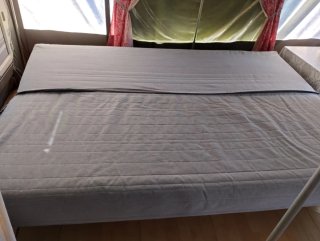 Sofá cama 2x1.30m gris