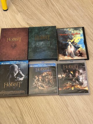 Lote 6 Películas Hobbit y Señor de los Anillos Blu