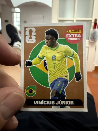 Cromo Panini Extra Vinicius Jr. Brasil