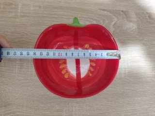 Cuenco de cerámica con diseño de pimiento