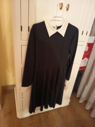 Vestido Negro Estilo Wednesday Addams