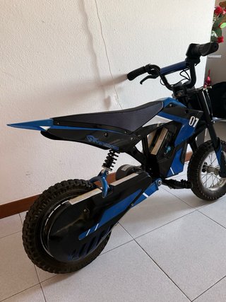 Mini Moto Eléctrica Motocross EVERCROSS Azul/Negro