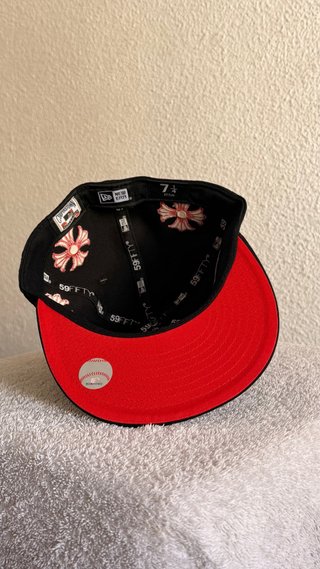 Gorra NY Negra y Roja Bordada