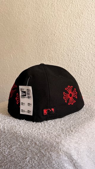 Gorra NY Negra y Roja Bordada
