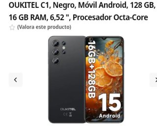 Oukitel C1 Negro 128GB 12GB RAM Octa-Core de Segunda mano por 40