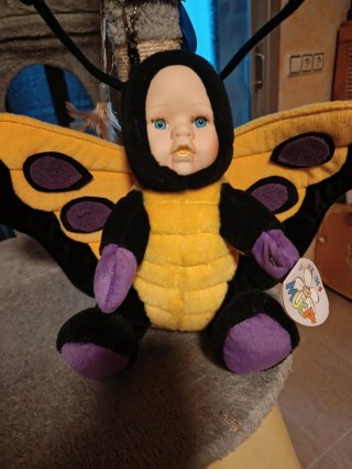 Peluche Mariposa Cara Porcelana